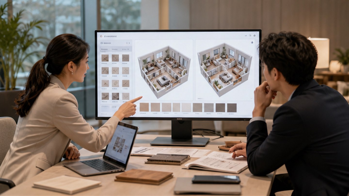 AI 将指定套系适配到任意户型